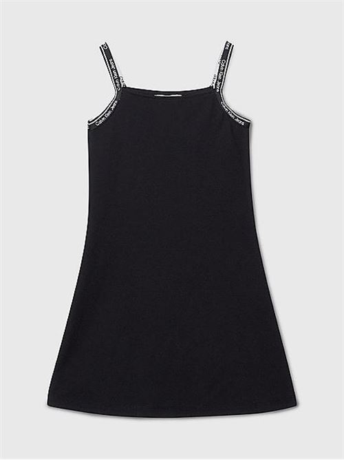 LOGO TAPE STRAP PUNTO DRESS CALVIN KLEIN JEANS | IG0IG02474T/BEH